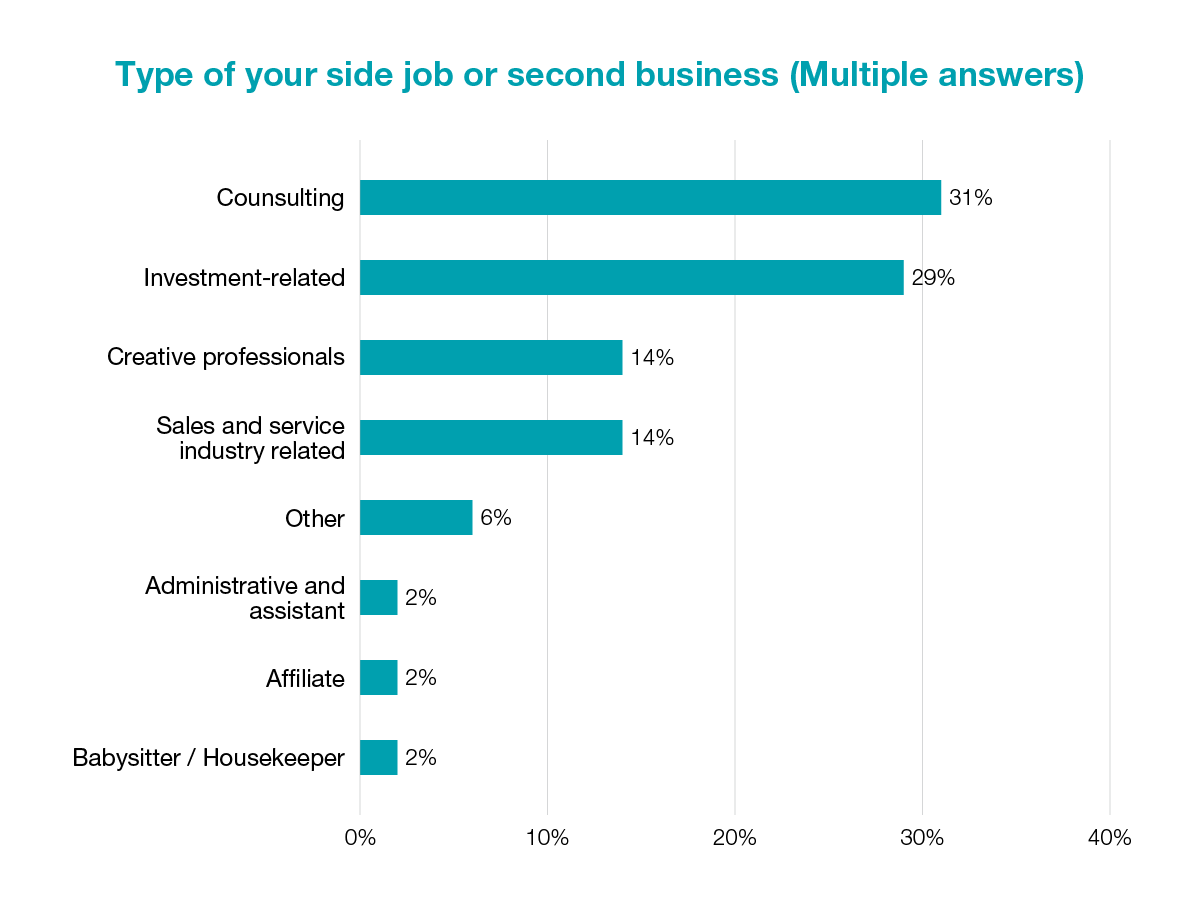 Type of your side job or second business