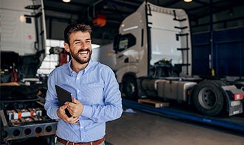 man truck